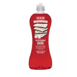 HEB Peppermint Bark Limited Edition Dishwashing Liquid
